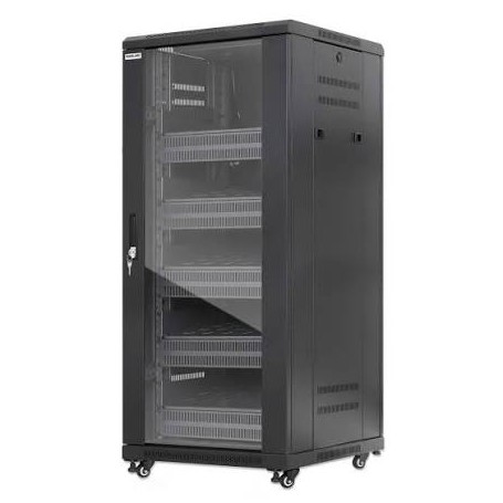 INTELLINET 716239 Pro Line 27U Network Cabinet with Integrated Fans (716239)