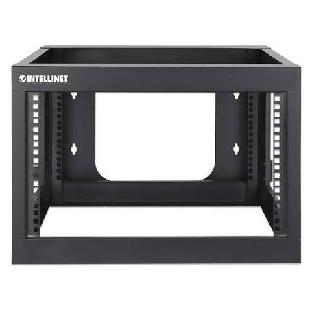 INTELLINET 716031 19" Wall Mount 4-Post Open Frame Network Rack, 6U (716031)