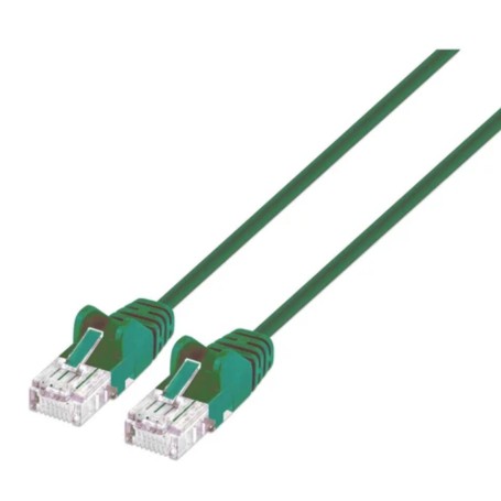 Intellinet 745710 Cat6 U UTP Slim Network Patch Cable Green (745710)