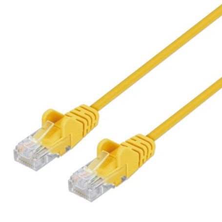 Intellinet 745727 Cat6 U UTP Slim Network Patch Cable Yellow (745727)