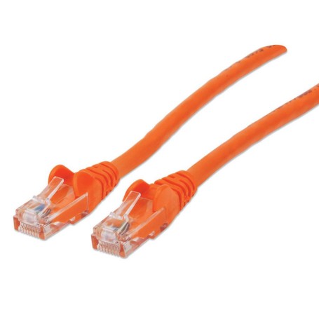 Intellinet 745734 Cat6 U UTP Slim Network Patch Cable Orange (745734)