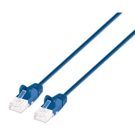 Intellinet 745765 Cat6a U UTP Slim Network Patch Cable Blue (745765)