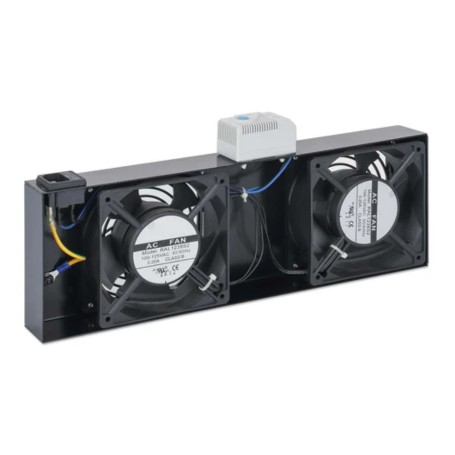 Intellinet 716383 2 Fan Roof Mount Ventilation Unit with Thermostat (716383)