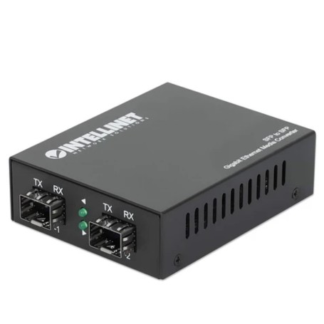 Intellinet 509183 SFP to SFP Gigabit Ethernet Media Converter (509183)