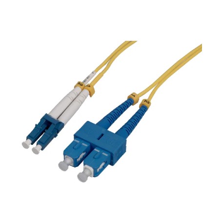Intellinet 760775 5 m LC to SC UPC Fiber Optic Patch Cable Yellow (760775)