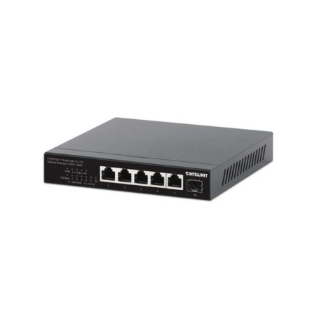 INTELLINET 562294 6-Port 2.5G PoE Ethernet Switch with 10G SFP Uplink (562294)