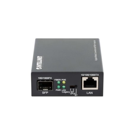 INTELLINET 509688 Gigabit Media Converter and PoE Injector 90W (509688)