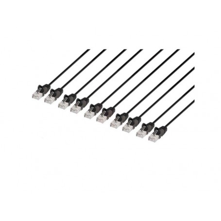 INTELLINET 742603 Cat6 U UTP Slim Network Patch Cable Black (742603)