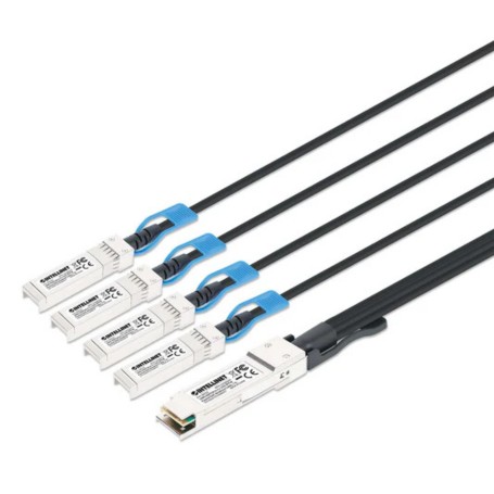 INTELLINET 509763 100G QSFP28 to 4×25G SFP28 Passive DAC Breakout Cable (509763)