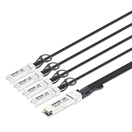 INTELLINET 509794 40G QSFP to 4×10G SFP Passive DAC Breakout Cable (509794)