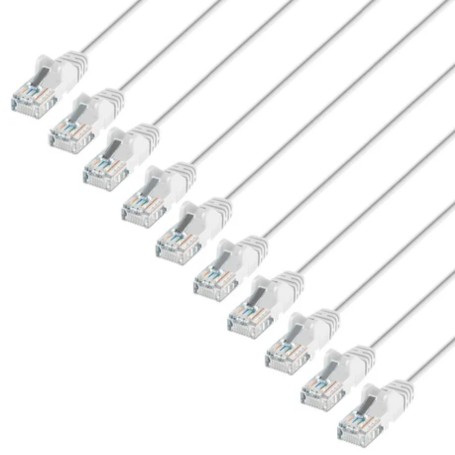 INTELLINET 744355 Cat6 U UTP Slim Network Patch Cable White (744355)