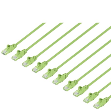 INTELLINET 744638 Cat6 U UTP Slim Network Patch Cable Green (744638)