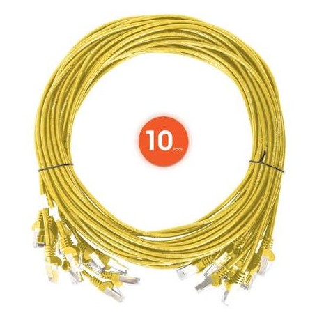 INTELLINET 744782 Cat6 U/UTP Slim Network Patch Cable (10-Pack) (744782)