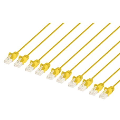 INTELLINET 744775 Cat6 U UTP Slim Network Patch Cable Yellow (744775)