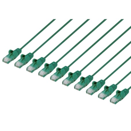 INTELLINET 744560 Cat6 U UTP Slim Network Patch Cable Green (744560)