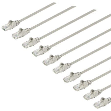 INTELLINET 744713 Cat6 U UTP Slim Network Patch Cable Gray (744713)